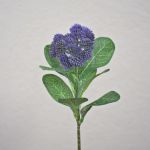 Flor artificial de sedum telephium EILIDH, morada, 30 cm