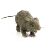Decoración de Halloween Rata STOFFEL, aspecto natural, marrón, 50 cm