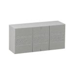 OASIS® Musgo para flores artificiales para ladrillos, con líneas de corte, gris, 23x11x7,5cm