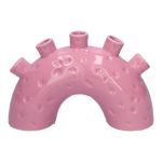 Blumenvase Regenbogen RHIANNON mit 5 Öffnungen, Dolomit, flieder, 24x8,5x15,3cm