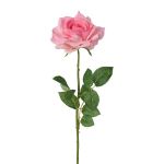 Rosa artificial DUNKO, rosa, 70cm, Ø11cm