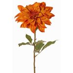Dalia artificial PHILLIPPA, Eco Collection, naranja-amarillo, 65cm, Ø15cm