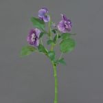 Rama decorativa de pensamientos SIANIE, violeta-blanca, 35 cm, Ø 4-6 cm