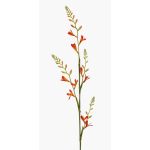 Flor artificial Montbretia KATHERYN, naranja-rojo, 90cm