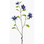Rama decorativa clemátide RUHNA, azul, 75 cm