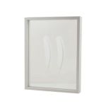 Marco de madera con doble cristal NIELAS, blanco, 35x27,5x5cm