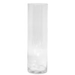 Glas Vase, transparent, 35cm, Ø10cm
