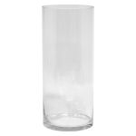 Jarrón cilíndrico de cristal SANSA OCEAN, transparente, 35 cm, Ø 15 cm