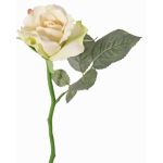 Rosa artificial ELLI, crema-rosa, 30cm, Ø6,5cm