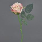 Rosa artificial ELLI, rosa, 30cm, Ø6cm