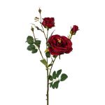 Rama de rosa artificial FRALGO, roja, 65 cm