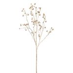 Rama decorativa rosa de patata BLINTO con escaramujos, dorado metalizado, 135 cm