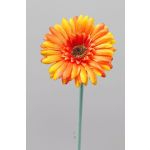 Flor artificial gerbera TEUDELINDE, naranja, 55 cm, Ø 8 cm