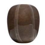 Florero de cristal ITZIAR con motivo, marrón-dorado, 26cm, Ø22cm