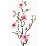 Rama de magnolia sintética MARGA, rosa-fucsia, 80cm, Ø6-8cm
