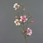 Rama de magnolia sintética MARGA, rosa-fucsia, 80cm, Ø6-8cm