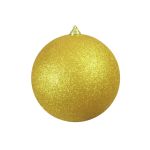 Bola de árbol de Navidad CANELA, purpurina, oro, Ø20cm