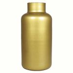 Jarrón de mesa SIARA, dorado mate, 30 cm, Ø 15 cm