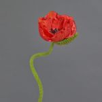 Amapola artificial ANKANG, roja, 70cm