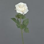 Rosa artificial KAILIN, crema, 65cm, Ø9cm