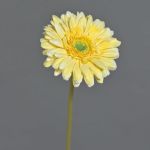 Gerbera artificial QIUDONG, amarillo, 50cm