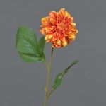 Dahlia artificial WANRU, naranja, 50cm