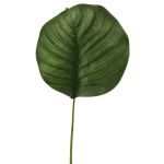 Hoja artificial de calathea Orbifolia ZICHEN, verde, 45cm