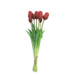 Ramo de tulipanes artificiales LONA, rojo-negro, 45cm, Ø15cm