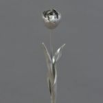 Tulipán artificial LIANNA, plata-champán, 45cm