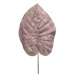 Hoja de filodendro artificial Scandens AOSHEN, rojo vino, 70 cm