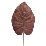Hoja de filodendro artificial Scandens AOSHEN, marrón, 70cm