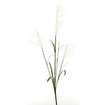 Rama artificial de hierba de la pampa LINEN con panículas, blanca, 145cm
