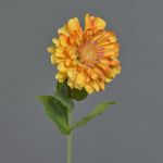 Zinnia artificial MIANMO, naranja-amarillo, 60cm