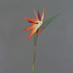 Strelitzia de plástico ZAMIRA, naranja-violeta, 95cm, 16x30cm