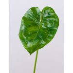 Hoja de anturio artificial GÜLSAH, verde, 65cm