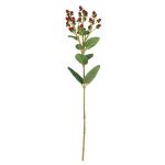 Rama artificial de hipérico TAVIRA con frutos, rojo, 65cm