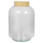 Terrario para plantas KONDO con tapa de corcho, vidrio, transparente, 30 cm, Ø 23 cm