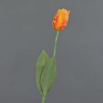Flor artificial tulipán papagayo UAKARI, naranja-amarillo, 65 cm, Ø 6 cm