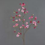 Rama de flor de manzano artificial SADAKA con flores, rosa-rosa, 100 cm