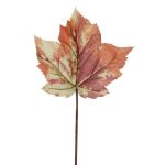 Hoja artificial de arce ELMINU, naranja-amarillo, 40cm