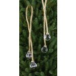 Bolas decorativas para el árbol de Navidad TAYLER con cordón, oro, 40cm, Ø3cm