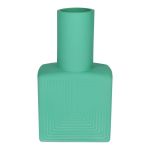 Jarrón cuadrado ORESTINO de vidrio, menta mate, 13 x 7,5 x 22,5 cm