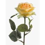 Rosa sintética SIMONY, amarillo, 45cm, Ø8cm