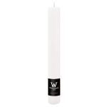 Vela cilíndrica AURORA, blanca, 20cm, Ø3,5cm, 23h - Fabricado en Alemania