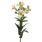 Rama de lirio artificial AUBERTA, blanco-verde-rojo, 75cm, Ø6cm