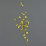 Rama de forsythia artificial IHRANI, con flores, amarillo, 90cm