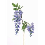 Rama de wisteria artificial NEZUMI, con flores, azul, 105cm