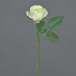 Mini rama de rosa sintética GABI, crema-verde, 25cm, Ø5cm