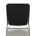 Farolillo de vidrio KIM EARTH, negro, 6x6x6cm