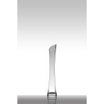 Florero estrecho de vidrio PATTY EARTH, transparente, 35cm, Ø7cm